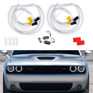 CCFL HALO RINGS FOR DODGE CHALLENGER HEADLIGHTS